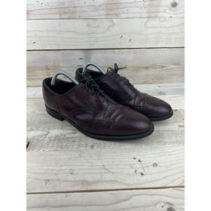 NUNN BUSH Shoes Mens 10 D Brown Leather Wingtip Dress Oxford Shoes 70615